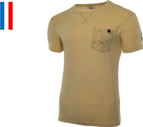 LeBram Camiseta Manga Corta<p>Bolsillo </p>Grande Bola Arena / Beige