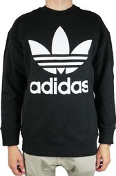 Adidas Originals Trefoil Over Crew CW1236  Homme  Noir  Sweat-shirt