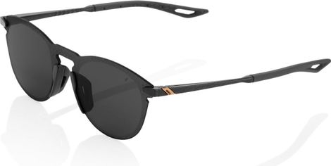 100% Legere Round Black / Smoke Lens Sunglasses