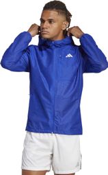Veste imperméable adidas running Adizero Bleu