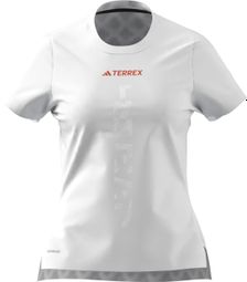 Maillot manches courtes adidas running Terrex Agravic Blanc Femme