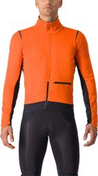 Castelli Alpha Doppio Ros Orange Long Sleeve Jacket