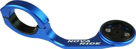 Support de compteur GPS Nova Ride Aluminium Performance pour Garmin  Wahoo  Bryton et Hammerhead Bleu
