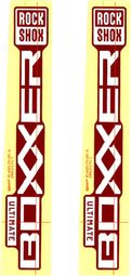 RockShox BoXXer 27.5/29'' Decal Kit Silver Red