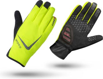 GripGrab CloudBurst Waterproof Long Gloves Hi-Vis Yellow