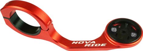 Support de compteur GPS Nova Ride Aluminium Performance pour Garmin  Wahoo  Bryton et Hammerhead Rouge
