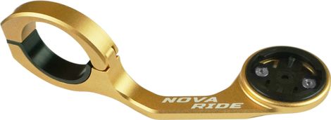 Support de compteur GPS Nova Ride Aluminium Performance pour Garmin  Wahoo  Bryton et Hammerhead Or