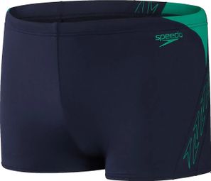 Speedo HyperBoom Splice Swimsuit Navy/Green 80 cm