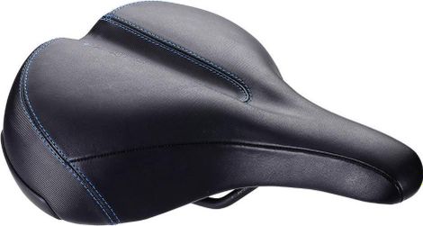 Selle Confort BBB ComfortPlus relaxed cuir Noir