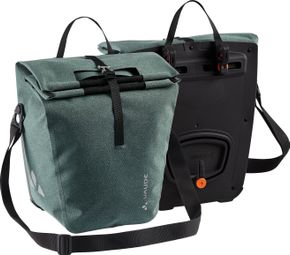 Pair of Vaude ReCycle Back Rear Panniers Dusty Forest Green