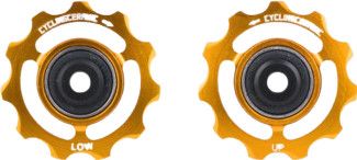 CyclingCeramic Pulley Wheels für Shimano 12V 9200/8200 Gold