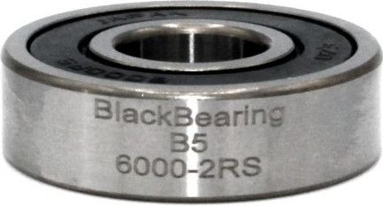 Black Bearing 6000-2RS 10 x 26 x 8 mm