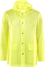Rains LTD Short Hooded Coat Foggy Neon Yellow