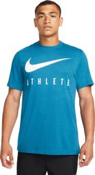 T-Shirt Nike Dri-Fit Training Athlete Bleu