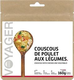Repas Lyophilisé Voyager Couscous de poulet aux légumes XXL 160g