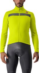 Castelli Puro 3 Fz Long Sleeve Jersey Electric Lime Green