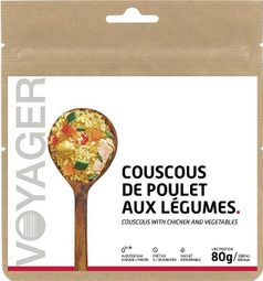 Repas Lyophilisé Voyager Couscous de poulet aux légumes 80g