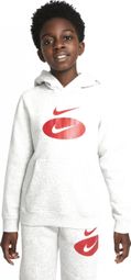 Nike Sportswear Hoodie Grau Rot Kinder S