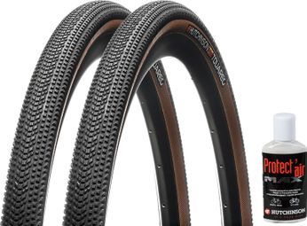 Hutchinson Touareg 700mm Tubeless Ready Laterales Blandos Hardskin Tan + Paquete Protect'Air Preventer