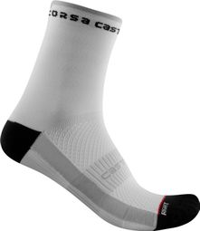 Castelli Rosso Corsa 11 Damen Sockenpaar Schwarz / Weiß