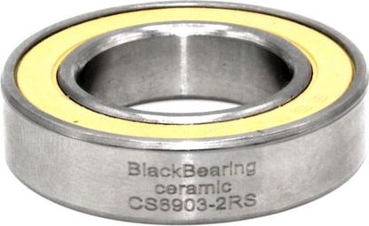 Black Bearing Ceramic Bearing 6903-2RS 17 x 30 x 7 mm