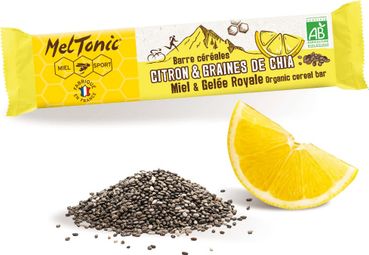 Barre énergétique Meltonic Céréales Bio Citron Chia 30g