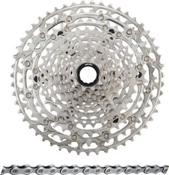 Pack Cassette Shimano Deore M6100 CS-M6100-12 12V 10/51 + Chaine Shimano Deore M6100 CN-M6100 12V 126 maillons