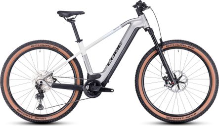 Cube Reaction Hybrid SLT 750 Electric Hardtail MTB Shimano XT 12S 750 Wh 29'' Silber Creme Weiß 2023