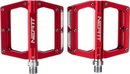 Neatt Attack V2 Flat Pedals 8 Pins Red