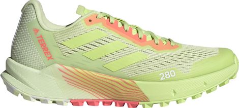 Adidas Terrex Agravic Flow 2 Women's Trail Running Shoes Yellow Red