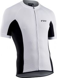 Northwave Force ZIP Short Sleeve Jersey White