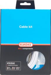 Kit Complet Freinage / Câbles et Gaines / Basic Elvedes Blanc