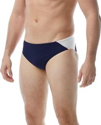 TYR Men's Hexa Splice Racer Swimsuit Blue/White