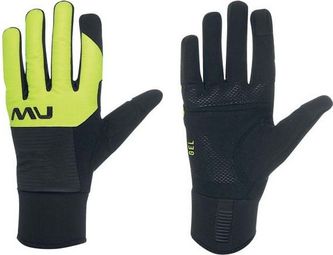 Northwave Fast Gel Gloves Black Yellow Fluo