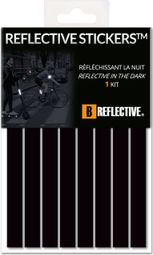 B REFLECTIVE 3M® LINES  Kit de Bandes Réfléchissantes  Multi Support : Vélo  Gyroroue et autres EDPM  3M Technology™  1x15cm  Noir