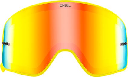 O'Neal B-50 Goggle Spare Lens Yellow Frame Mirror Red Lens