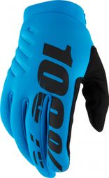 100% Brisker Turquoise Blue Long Gloves
