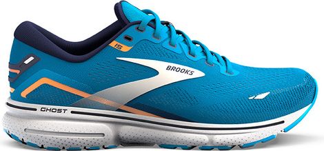 Chaussures Running Brooks Ghost 15 Bleu Orange Homme