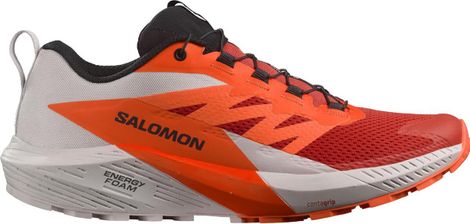 Salomon Sense Ride 5 Trailrunning-Schuhe Orange / Weiß