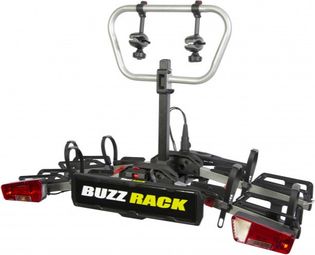 Buzz Rack Portabicicletas de remolque E-scorpionXL 13 Clavijas - 2 (Compatible con E-Bikes) Bicicletas Negro