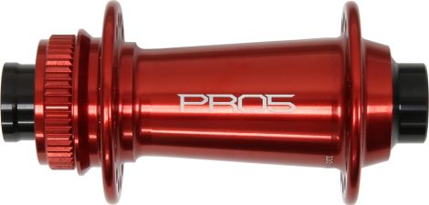 Bujes delanteros Hope Pro 5 de 32 agujeros | Boost 15x110 mm | CenterLock | Rojo