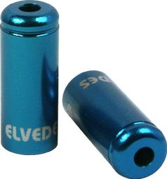 Embouts de Gaine de Frein en Aluminium Elvedes 5.0mm 10 Pcs Bleu