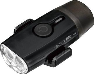 Éclairage Avant Topeak HeadLux 100 USB Noir