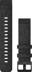 Bracelet Nylon Garmin QuickFit 20 mm Noir Chiné