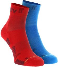 Socks Inov-8 Traify Mid Beu / Red Unisex