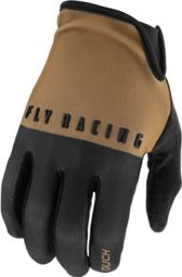 Fly Racing Media Black/Khaki Long Gloves
