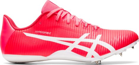 Chaussures Athlétisme Asics Hypersprint 8 Rouge Blanc Unisexe