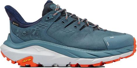 Hoka Kaha 2 Low GTX Hiking Shoes Blue Grey Orange