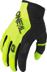 Guanti O'Neal Element Racewear da bambino nero/giallo fluorescente