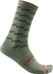Castelli Unlimited 18 Green Unisex Socks
